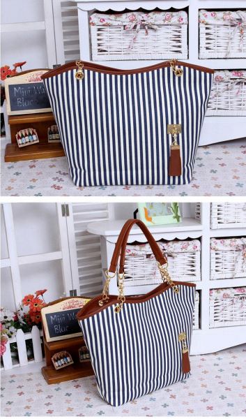 Bolsa Grande Azul Lstrada